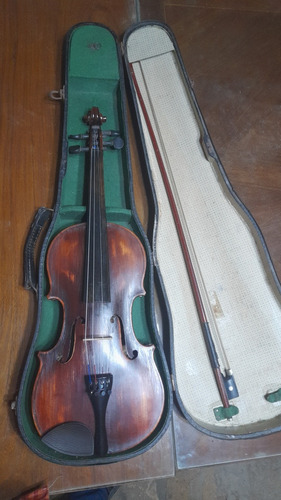 Violín Antonius Stradivarius Con Estuche Antiguo Aleman