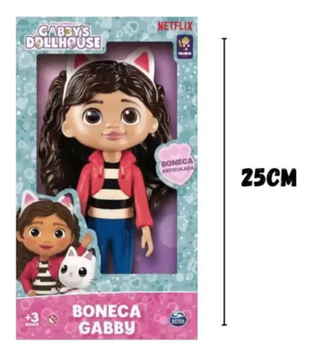 Boneca Vinil Gabby Da Serie Gabby's Dollhouse Netflix Mimo