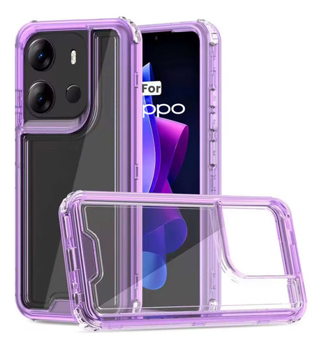 Funda 3 En 1 Uso Rudo Para Oppo Alto Impacto