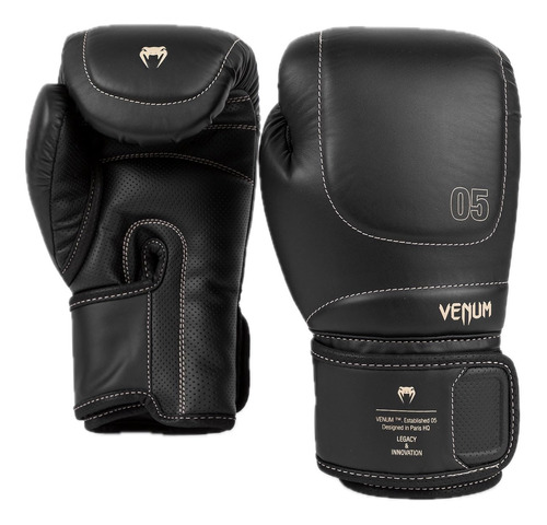 Venum Impact Evo - Guantes De Boxeo, Color Negro, 14 Oz