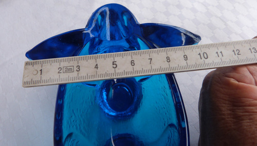 Monijor62-antiguo Coleccion Querandi Elefante Vidrio Azul (Usado)