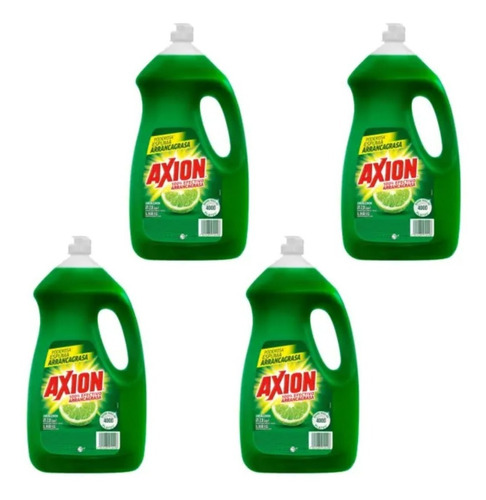 Lavatrastes Líquido Axion Limón 2.8 Litros (4 Botellas)
