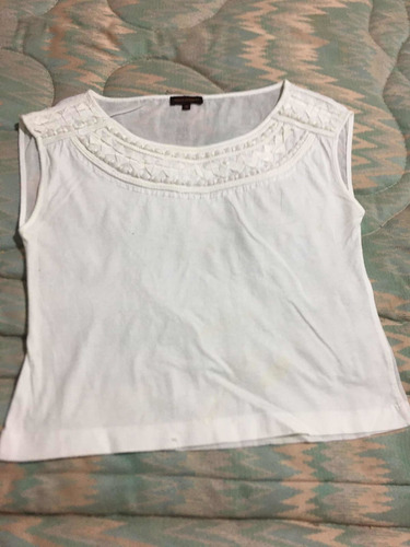 Adolfo Domínguez Blusa Para Dama Talla M Color Blanco Sin Ma