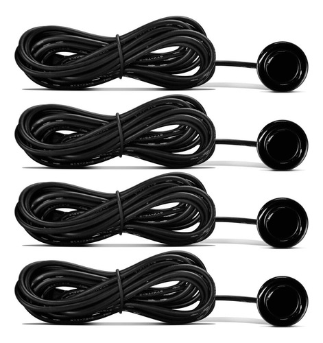 Sensor De Estacionamento Prime 4 Pontas Preto Tech One