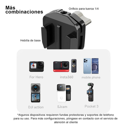 1 Soporte Negro Para Cámara De Parabrisas Para Motocicleta