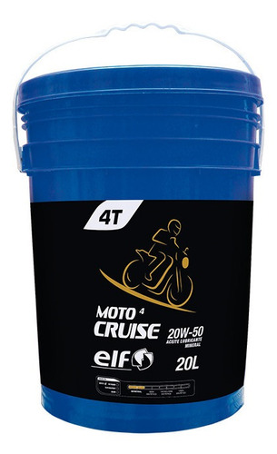 Imagen 1 de 2 de Elf Moto 4 Cruise 20w50 X 20l (mineral 4t)
