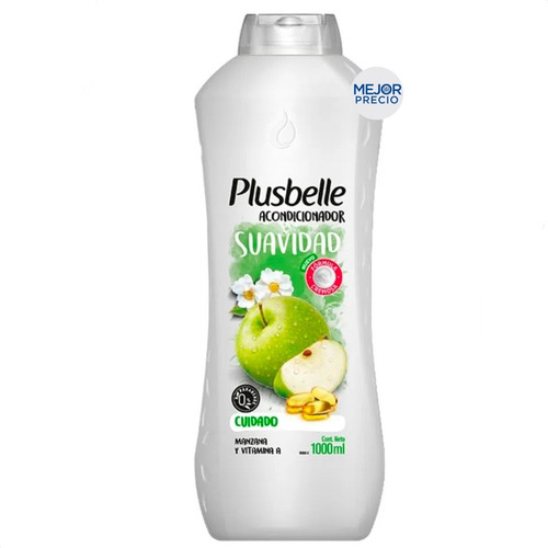 Acondicionador Plusbelle Suavidad Manzana Vitamina A Cuidado