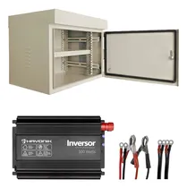 Comprar Rack Outdoor 6u Telecom Gabinete Externo + Inversor 500w 12v