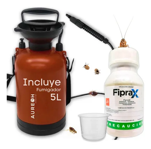 comprar Control De Plagas Fiprax Fumigadora 5 Lt Chinches Cucarachas