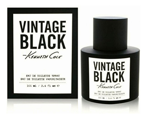 Vintage Black By Kenneth Cole Spray For Men, 3.40 Ounce