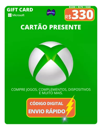 Cartão Presente Gift Card Digital Xbox Game Pass Console