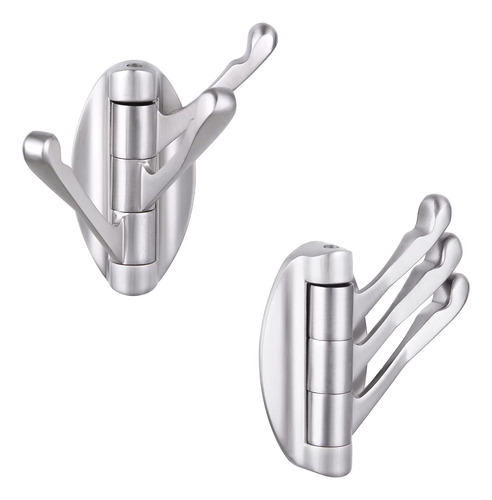 Angle Simple Gancho Giratorio Plegable Para Toallas, 2 Pieza