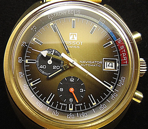 Antigo Tissot Navigator Yachting Chronograph Lemania