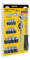 Comprar Juego De 21 Herramientas 1\u002F4  Y 3\u002F8  Para Mecánico, Pretul