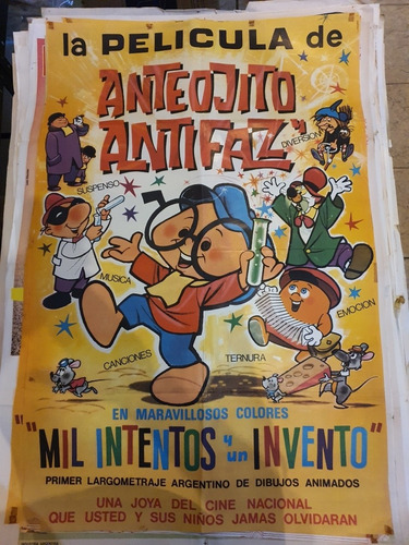 1 Antiguo Afiche De Cine Anteojito Y Antifaz 696