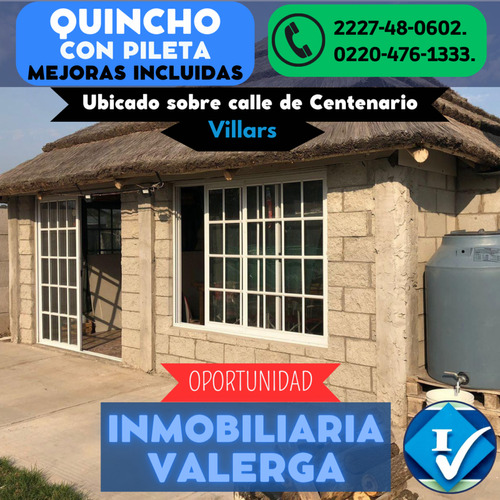 Venta De Hermoso Terreno Con Mejoras.  Ubicado En La Localidad De Villars, Calle Centenario.