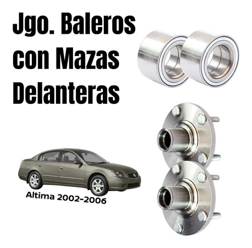 Kit Mazas Y Baleros Delanteros Altima 6 Cil 2003