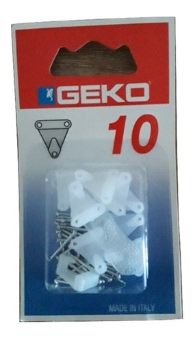 Gancho Clavo Triple Para Pared X 10 Unidades Geko 