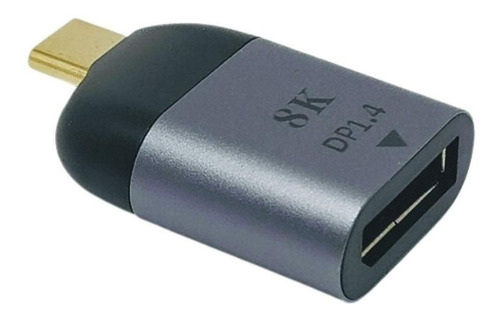 Nuevo Adaptador Usb-c A Dp Conectores Dorados Amitosai 8k