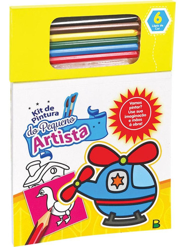 Kit de Pintura do Pequeno Artista: Amarelo, de Brijbasi Art Press Ltd. Editora Todolivro Distribuidora Ltda., capa mole em português, 2020
