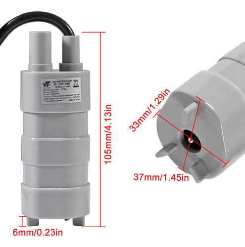 Minibomba De Agua Sumergible De 12 V Cc 2 Unids Microbomba D