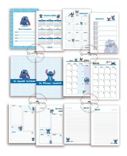 Imagen 2 de 6 de Agenda Stitch - Personalizado