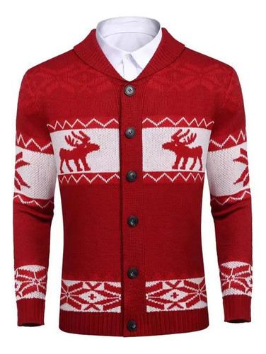 Suéteres Tipo Cárdigan Para Hombre, Suéter Navideño, Chaquet