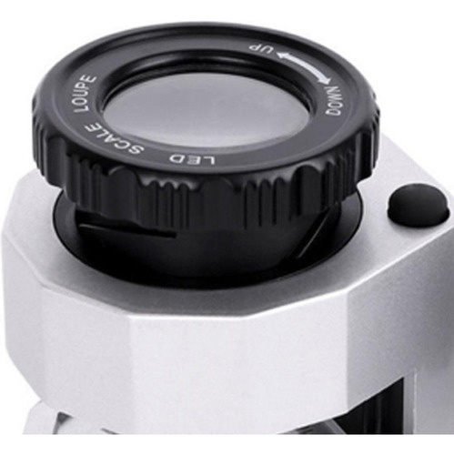 Microscopio De Lupa De Contador De Hilos Plata