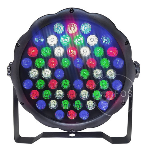 Canhao Led 64 Rgbw 54 Leds 3w Dmx Jogo De Luz Slim Pro