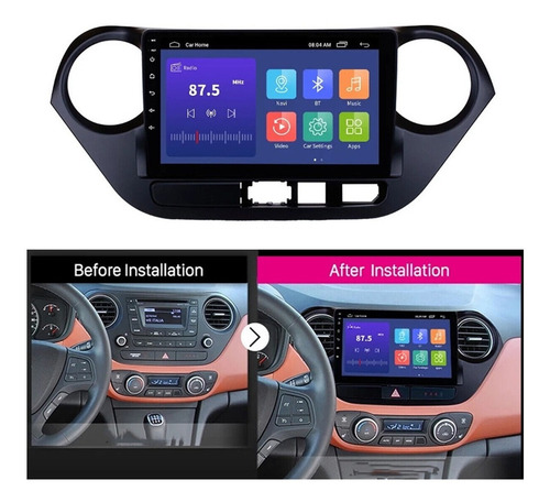 Bisel Radio Pantalla Hyundai I10 2014 - 2018 9pul Karvas