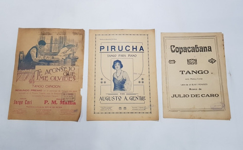 Imagen 2 de 8 de Antiguas Partituras Tango 1930 / 1940 Lote X 14 Mag 58610