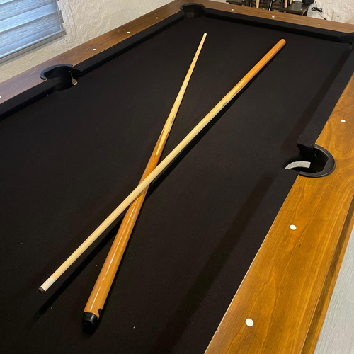 Set De 4 Tacos De Billar Uso Rudo De Maple Una sola pieza
