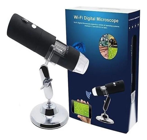 Microscópio Digital Sem Fio Camera Wi-fi Hd 1080p 1000x Mb1