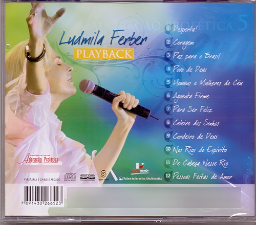 Cd Ludmila Ferber - Play-back Coragem Ao Vivo Adoraç Prof 5