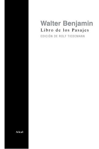 Libro Libro De Los Pasajes - Benjamin, Walter