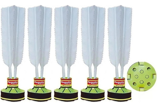 Peteca Pequita Maxima Profissional Noturna - Kit 5 Unidades