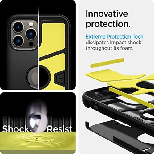 Capa Spigen Tough Armor iPhone 13 Pro Max, Preta E Forte
