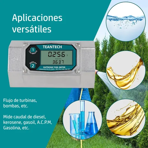 Caudalímetro Medidor Flujo 2'' Combustible Líquidos Químicos