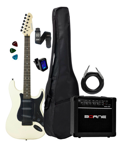 Guitarra Strinberg Rockwave Rw50 Iv Kit Capa Cubo Borne