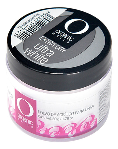 Polvo Acrílico Ultra White Extra Dry 50g Organic Nails