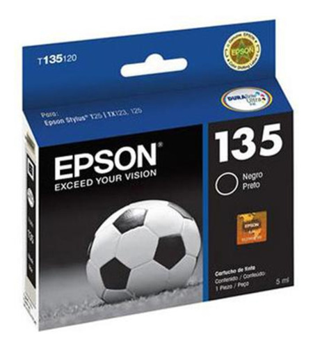 Cartucho Epson T135120 135 Negro Stylus 125, Tx123