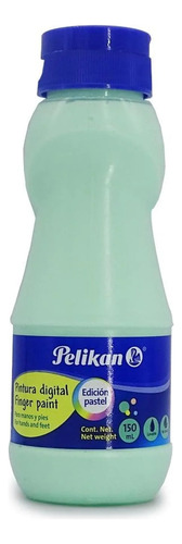 Pintura Digital Preescolar Dedos Pelikan 150ml Elegir Color Verde Pastel