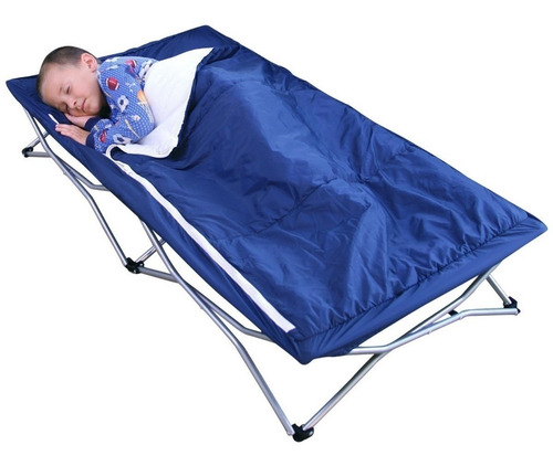 Cama Portatil Infantil Niña Niño My Cot Color Azul Marino