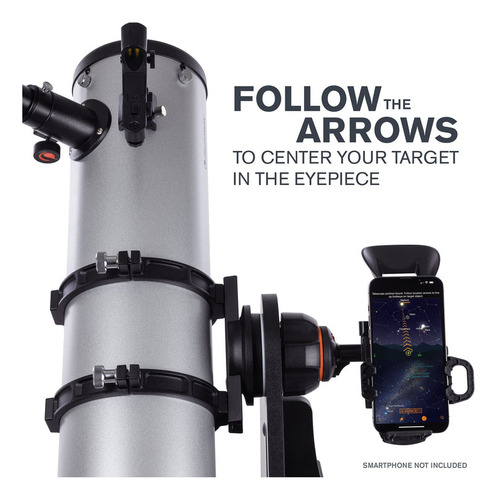 Celestron Starsense Explorer - Telescópio Dobsonian Sobr. Cor Prata/preto