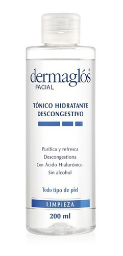 Dermaglos Tónico Hidratante Descongestivo Limpieza 200ml