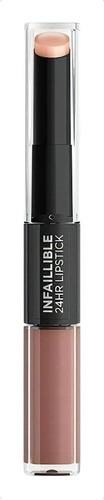 L'oréal Paris Lipstick Infaillible 24hr X3 Dos Pasos 113 Invincible Sable Brillo