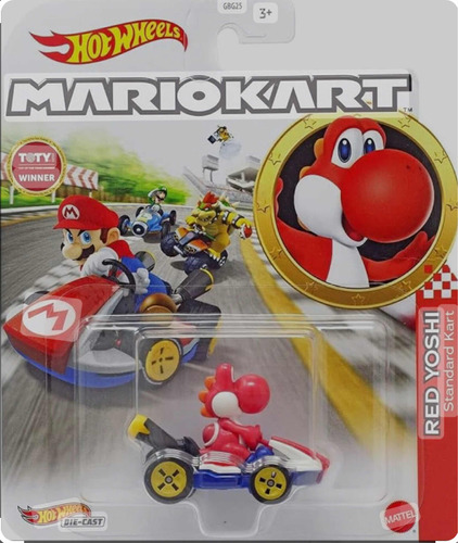 Hotwheels Mario Kart Red Yoshi