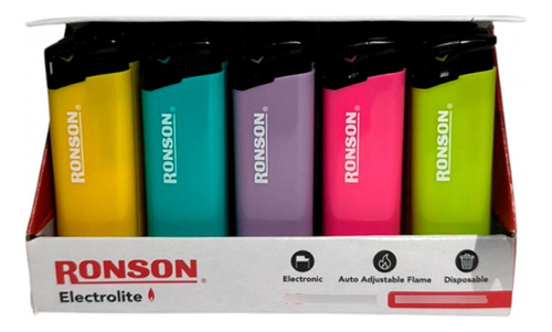 Caja Ronson 2.0 Eléctricos Pack 15 Unidades Colores Surtidos