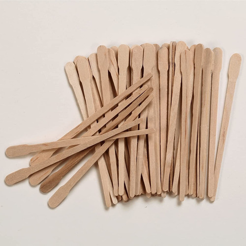 Hoomboom - Varillas De Cera De Madera, 200 Espátulas De Cera