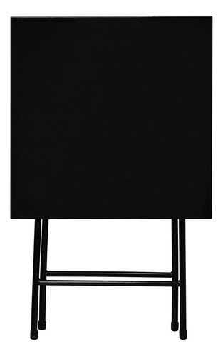Mesa Dobrável De Aço Ferro Bar Restaurante Sala Jantar Preta Utility Preto